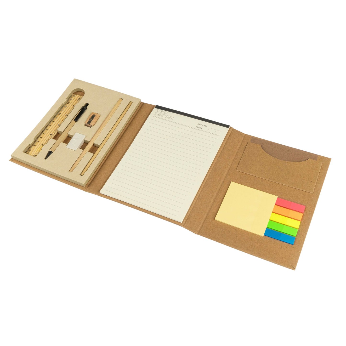 LIBRETA ECOLOGICA TAPA DURA CON REGLA
