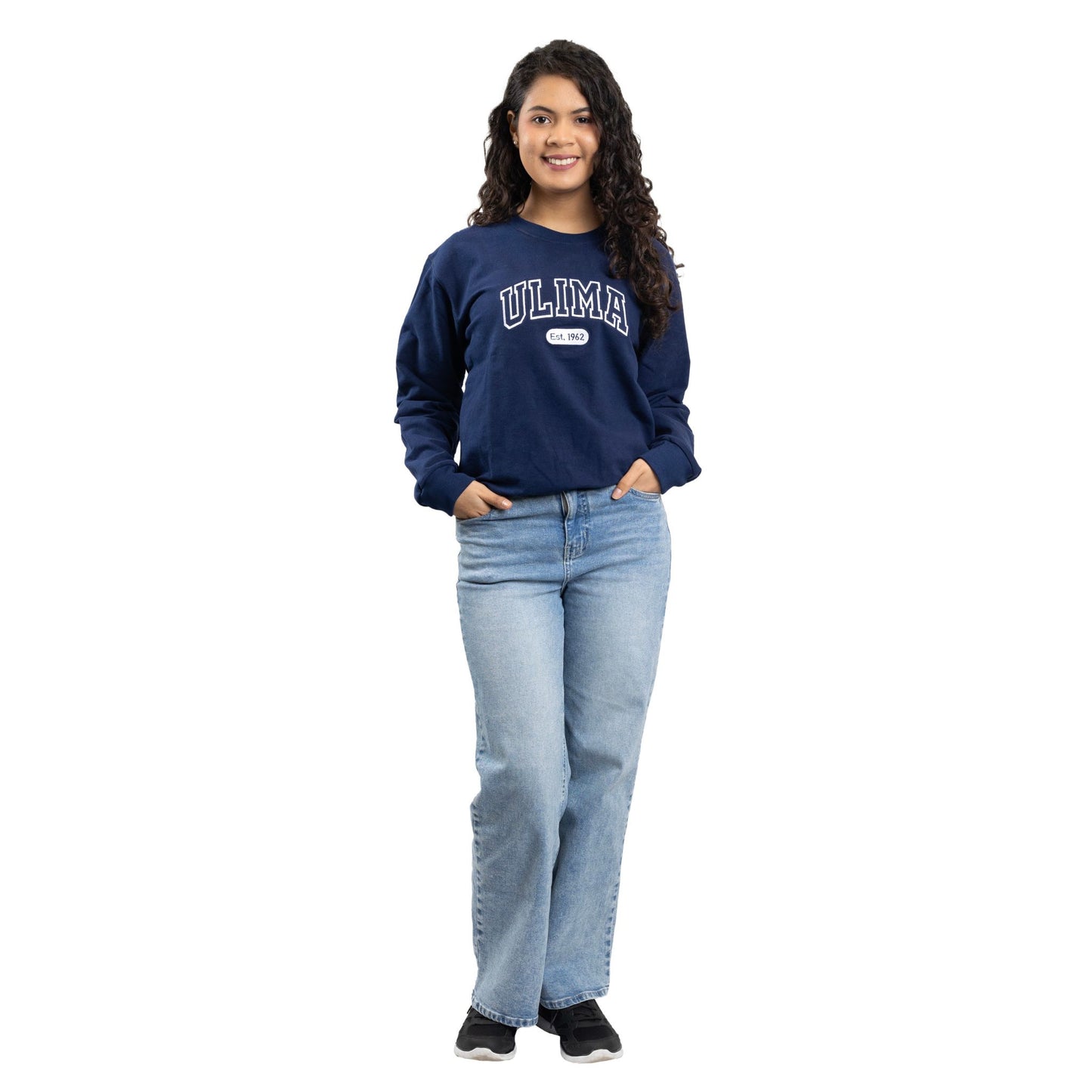 SUDADERA FRENCH TERRY CUELLO REDONDO UNISEX