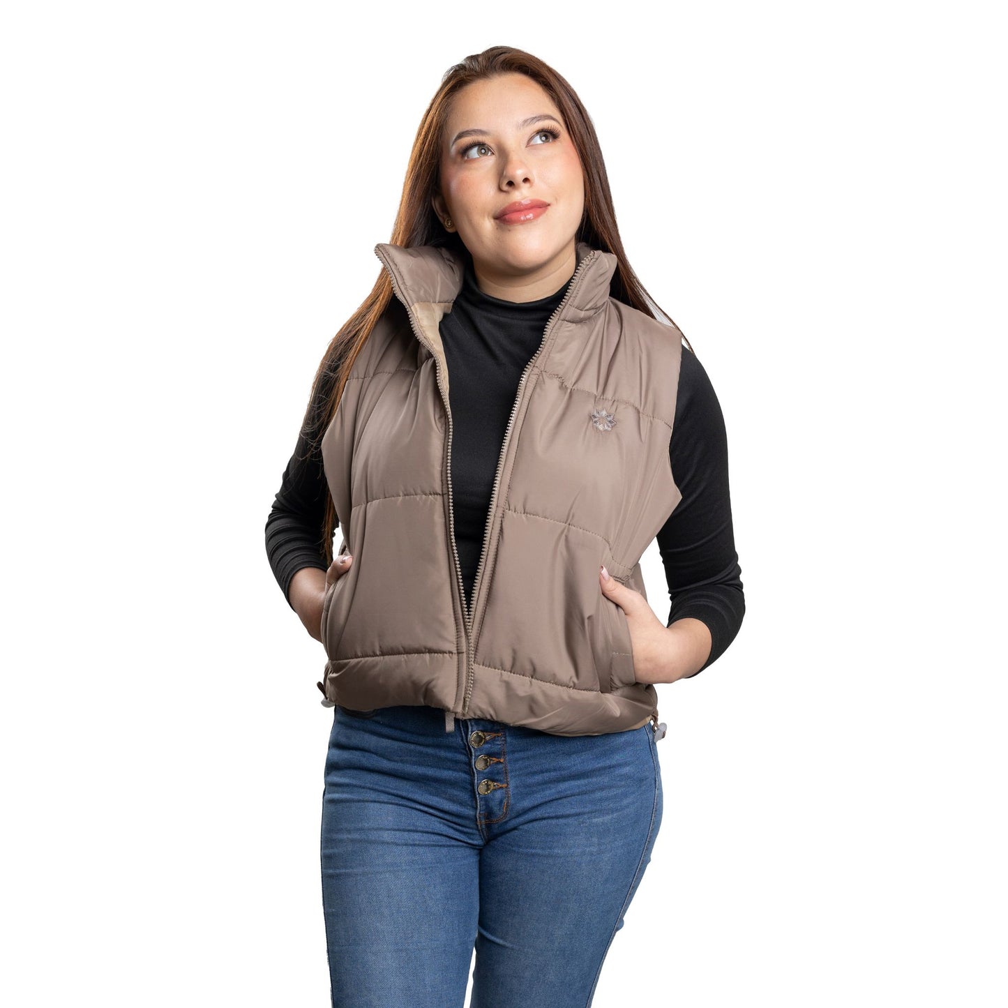 CHALECO CASUAL PUFFER CORTO