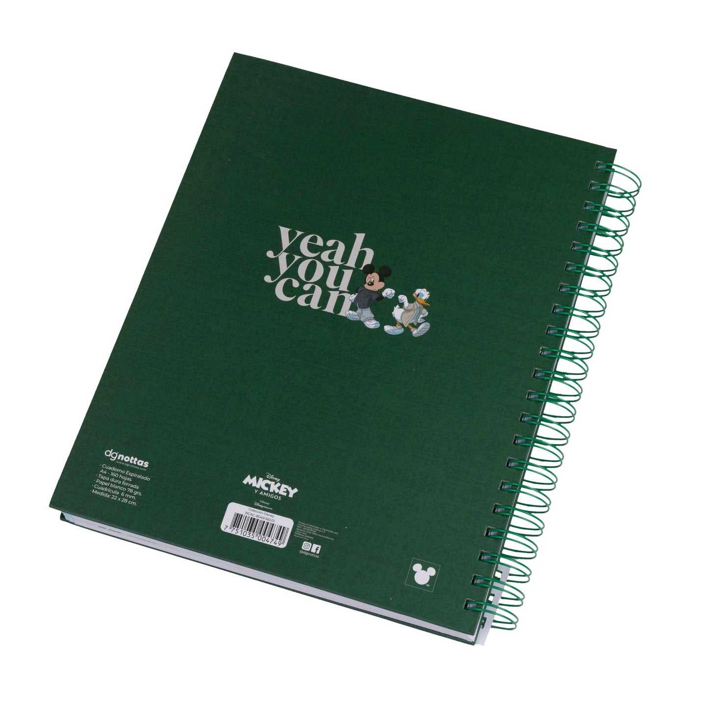 CUADERNO A4 DISNEY CUADRICULADO
