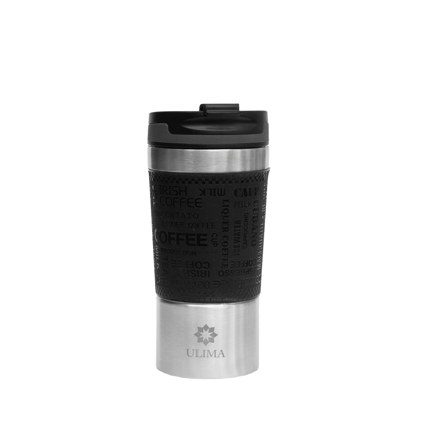 THERMO 360ML BLACK BARISTA STEEL MUG