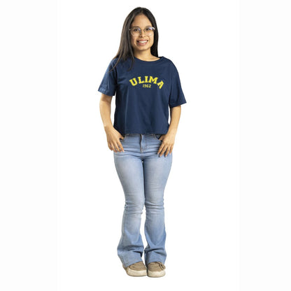 POLO MUJER CROP OVERSIZE ULIMA MANGA CORTA