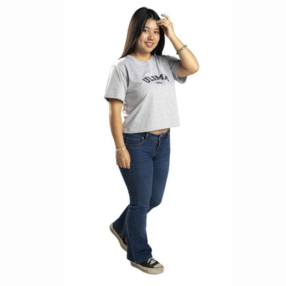 POLO MUJER CROP OVERSIZE ULIMA MANGA CORTA