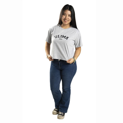 POLO MUJER CROP OVERSIZE ULIMA MANGA CORTA