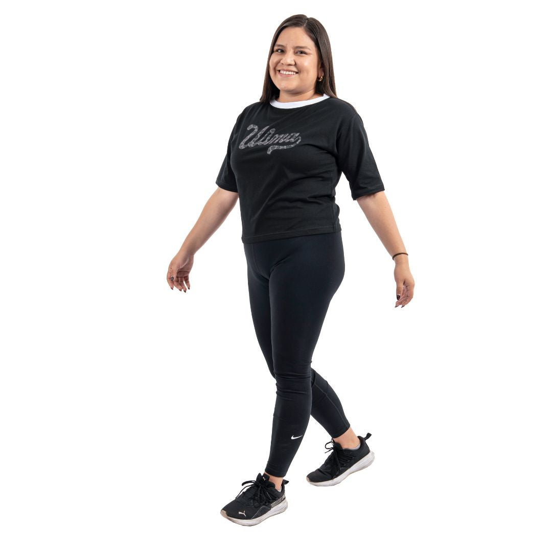 POLO CROP MANGA CORTA