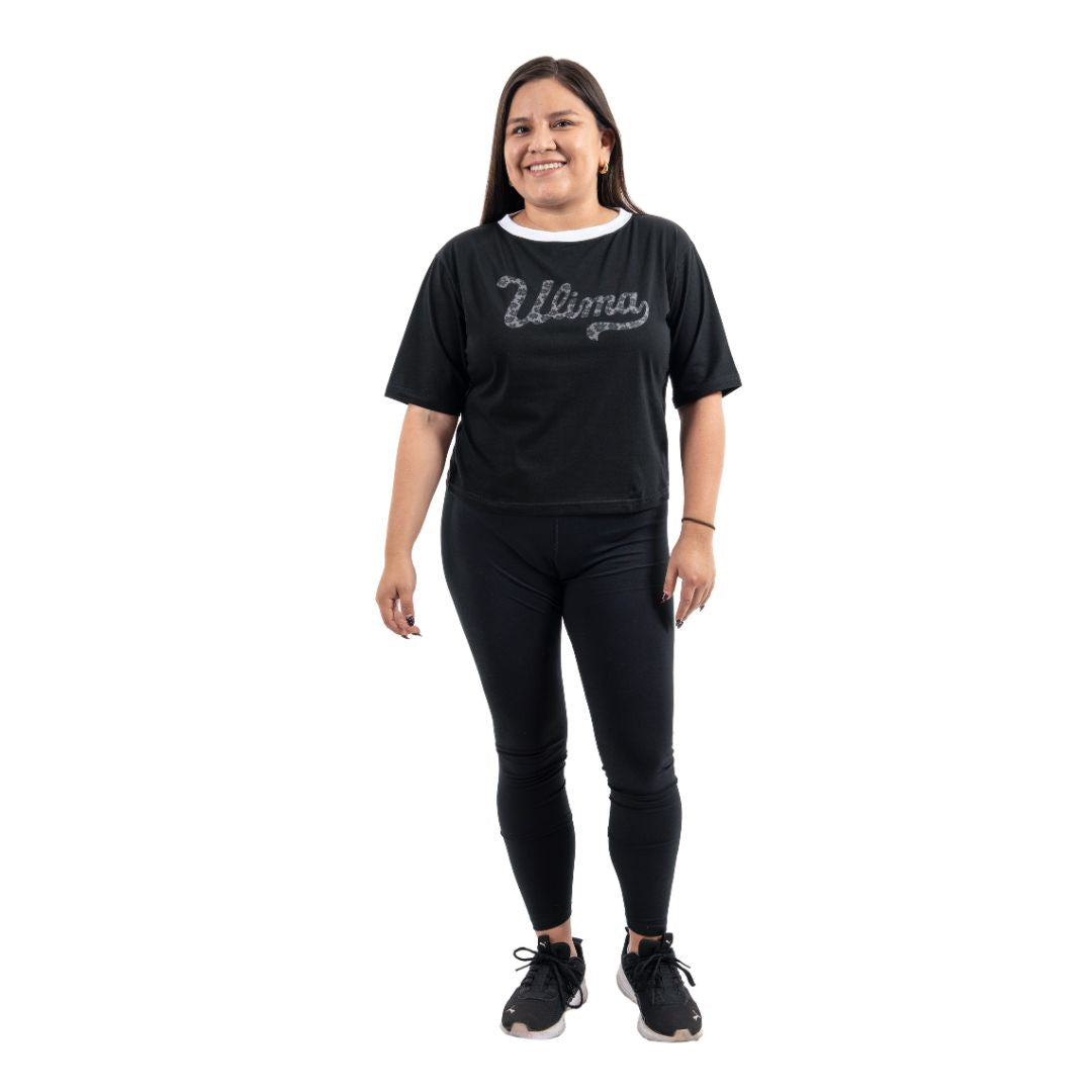 POLO CROP MANGA CORTA