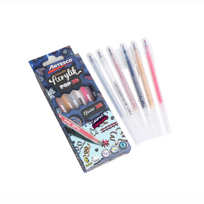 BOLIGRAFOS ACRYLIC POP 3D ARTESCO