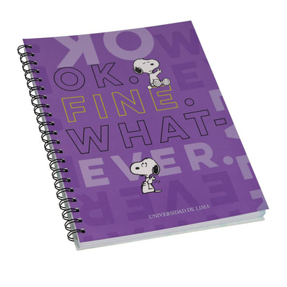 CUADERNO UNIVERSITARIO A4 SNOOPY