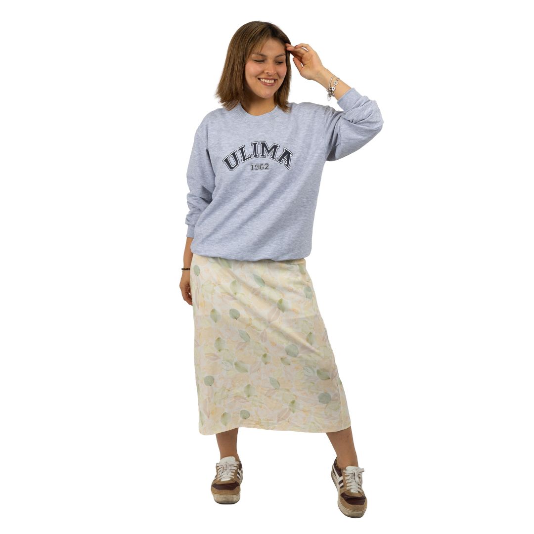 SUDADERA FRENCH TERRY CUELLO REDONDO UNISEX