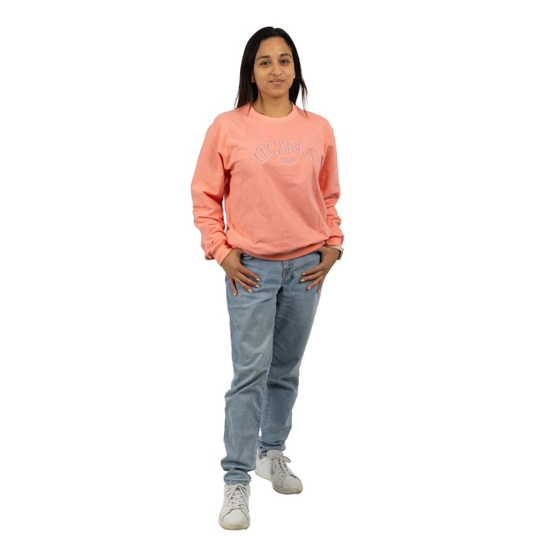 SUDADERA FRENCH TERRY CUELLO REDONDO UNISEX