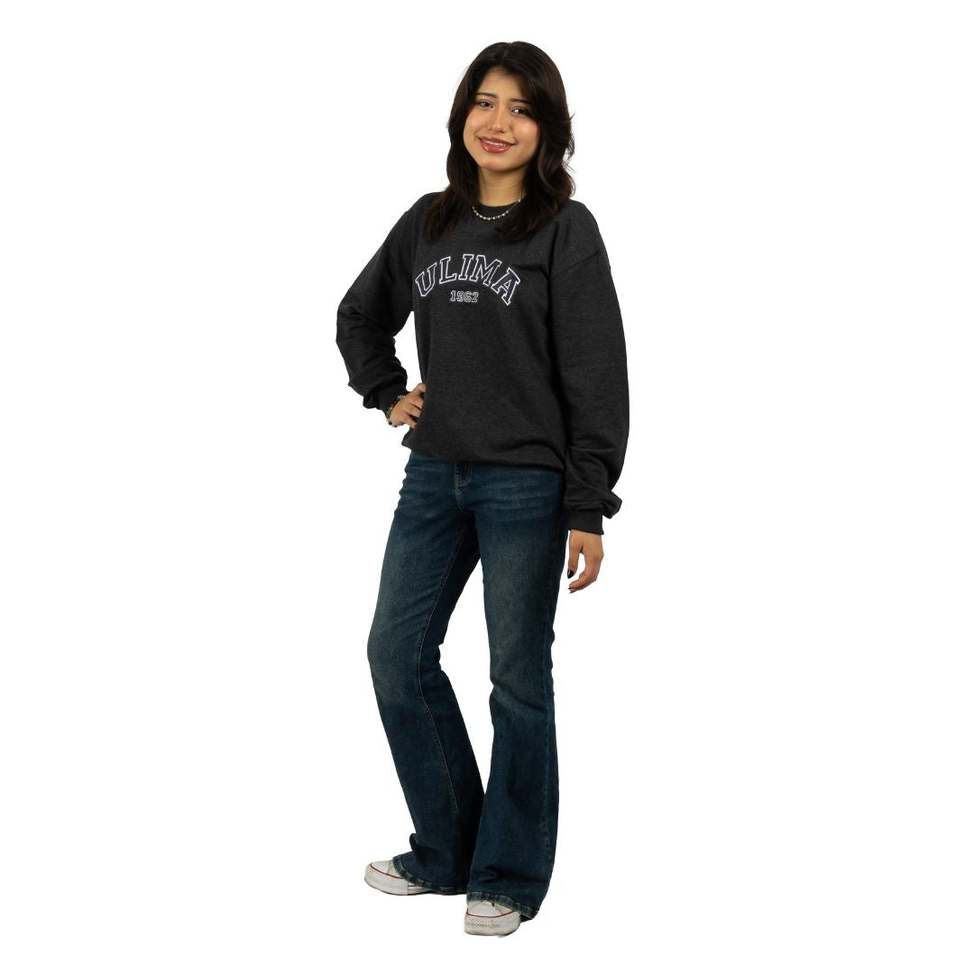 SUDADERA FRENCH TERRY CUELLO REDONDO UNISEX