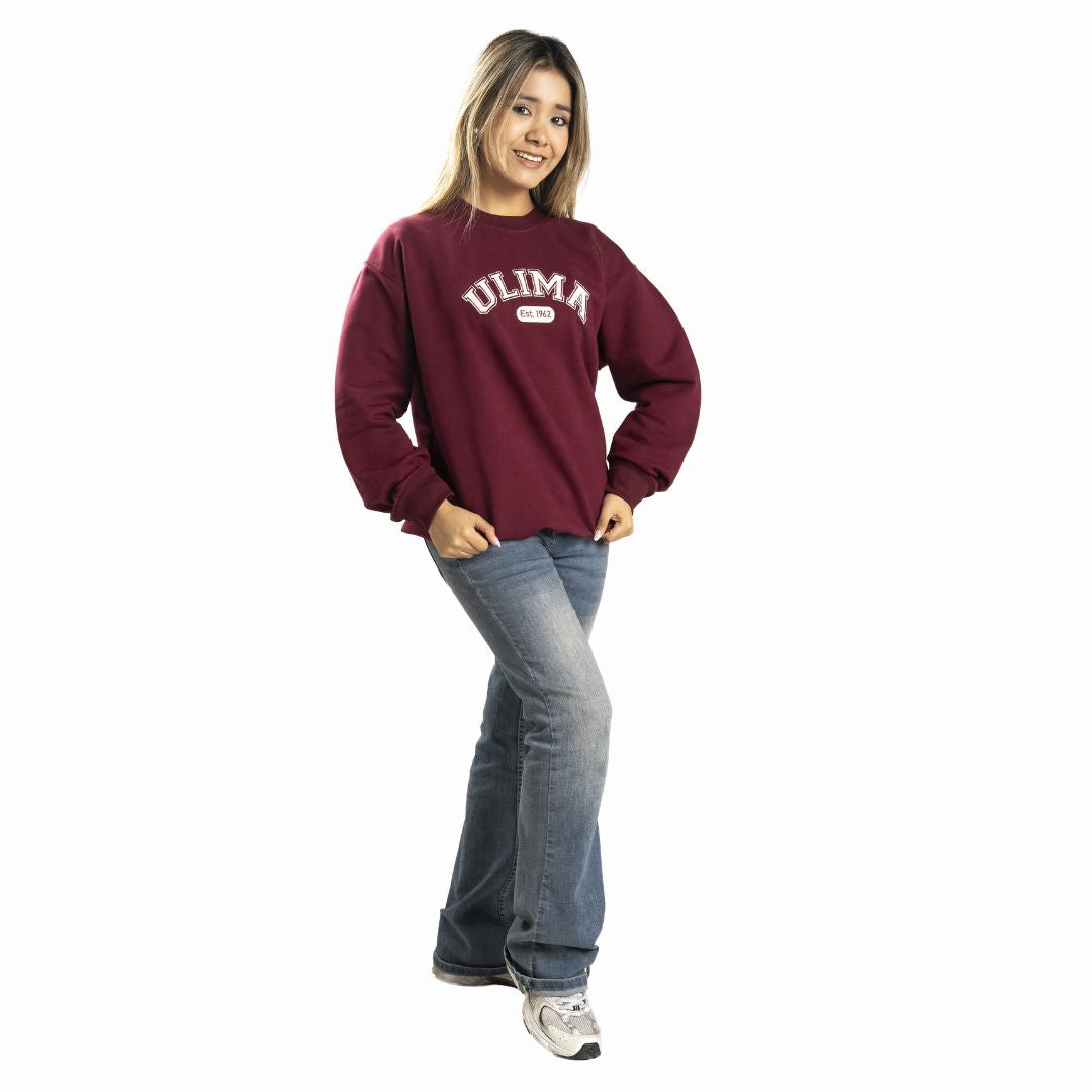 SUDADERA CON CUELLO REDONDO UNISEX
