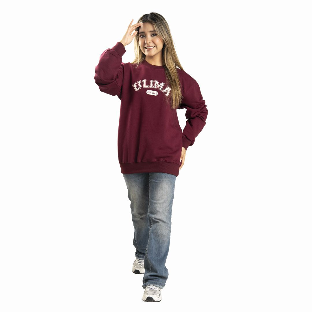 SUDADERA CON CUELLO REDONDO UNISEX