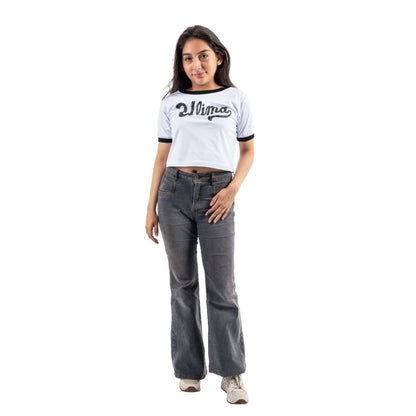 POLO CROP MANGA CORTA