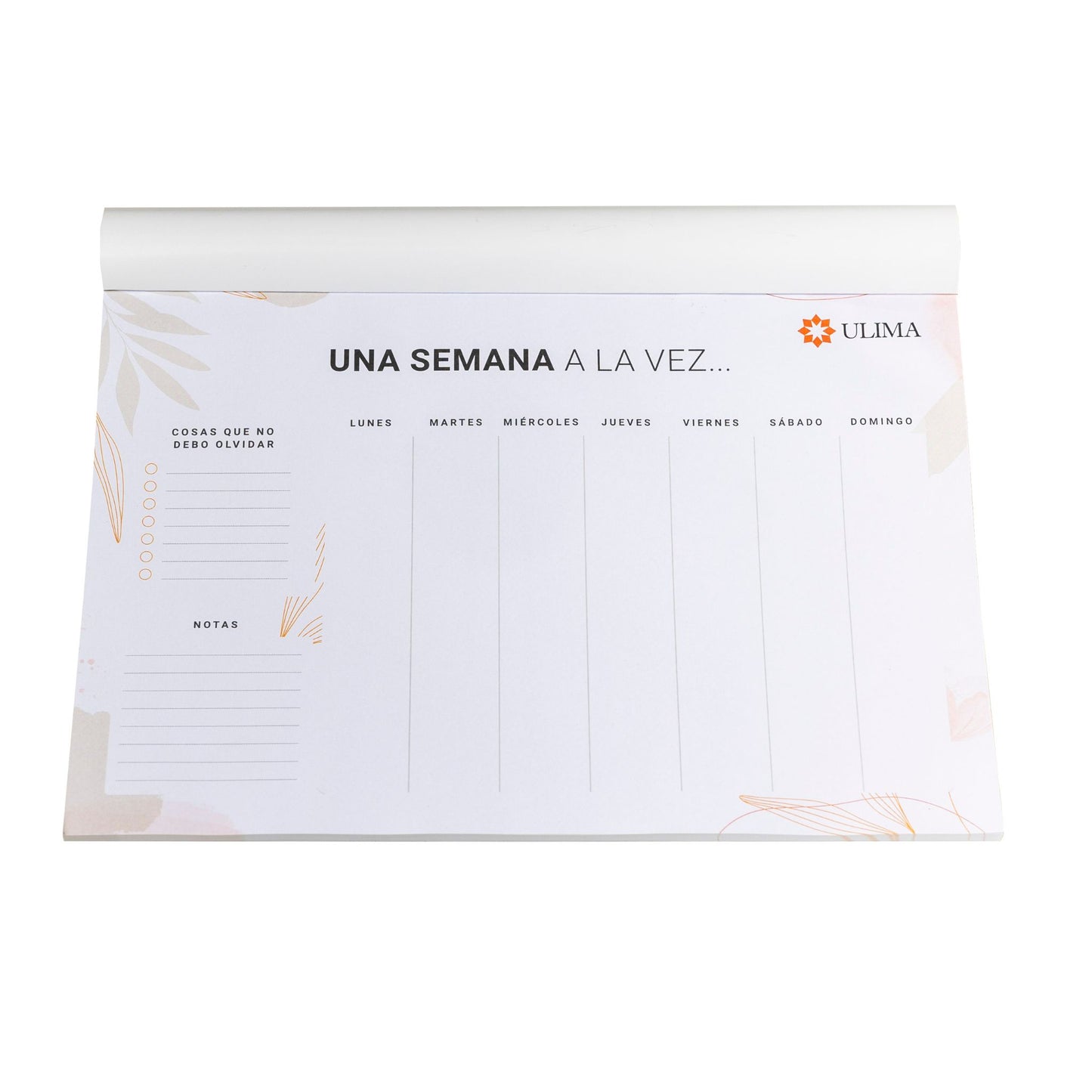 A4 HORIZONTAL WEEKLY PLANNER
