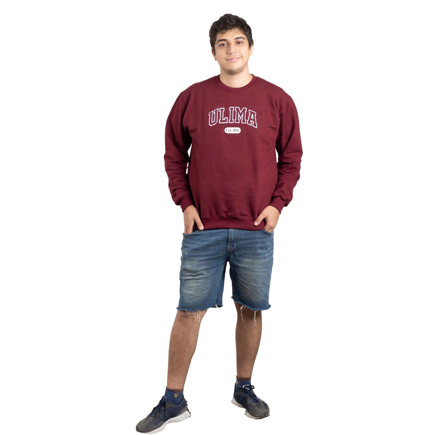 SUDADERA FRENCH TERRY CUELLO REDONDO UNISEX