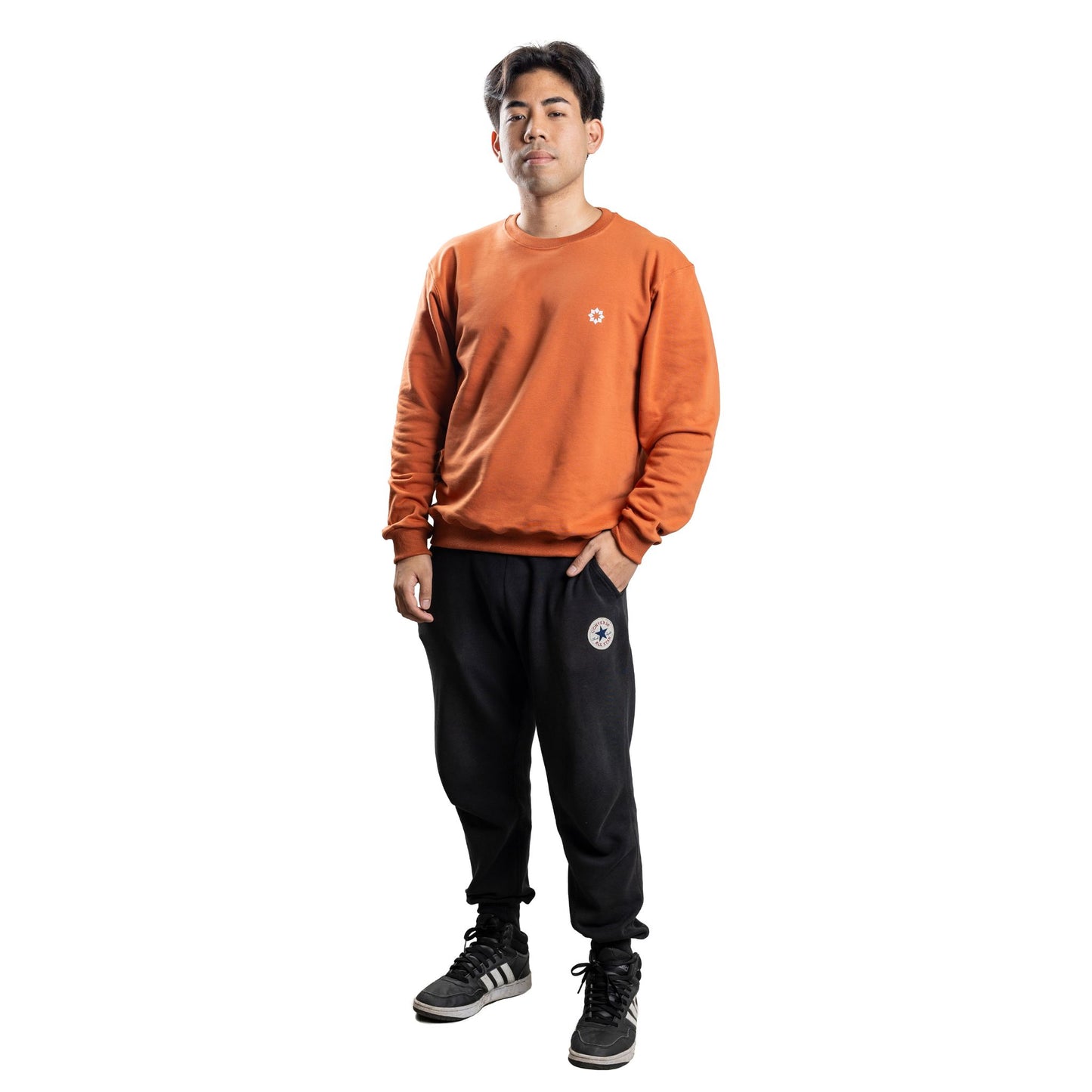 SUDADERA CON CUELLO REDONDO UNISEX